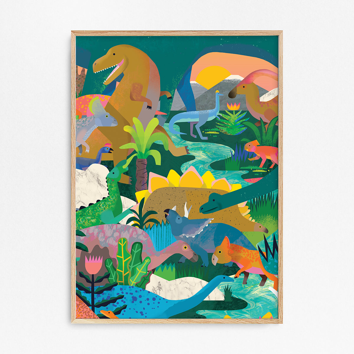 Search & Find Dinosaurs | Art Print