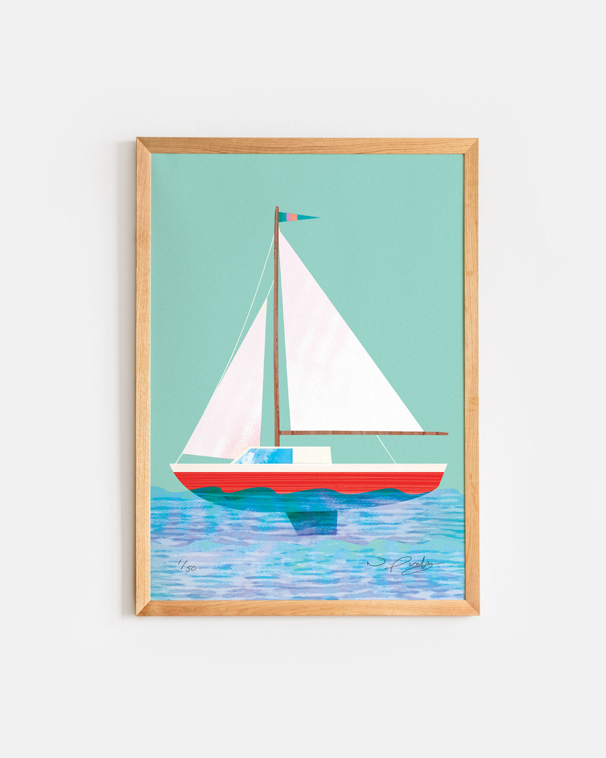 Sailing Boat | A4 Art Print