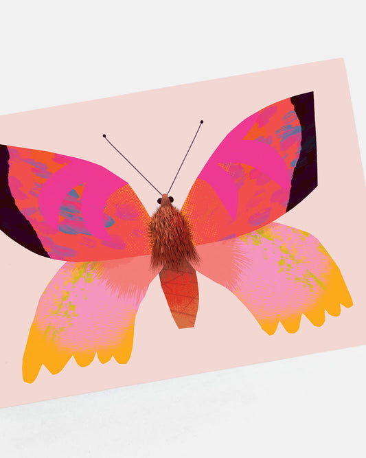 Butterfly Pink | XL Postcard