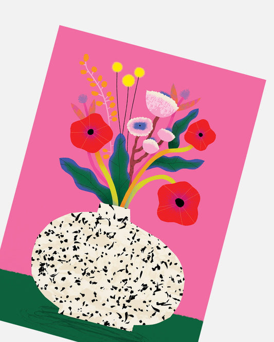 Flower Bunch Pink | XL Postcard